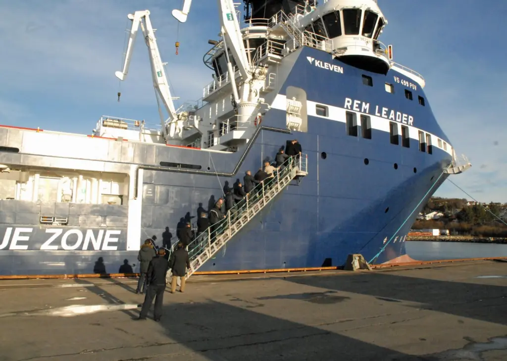 Delegates were given the chance to go on board the dual-fuel equipped PSV Rem Leader after the Gas Fuelled Ships conference in Stavanger