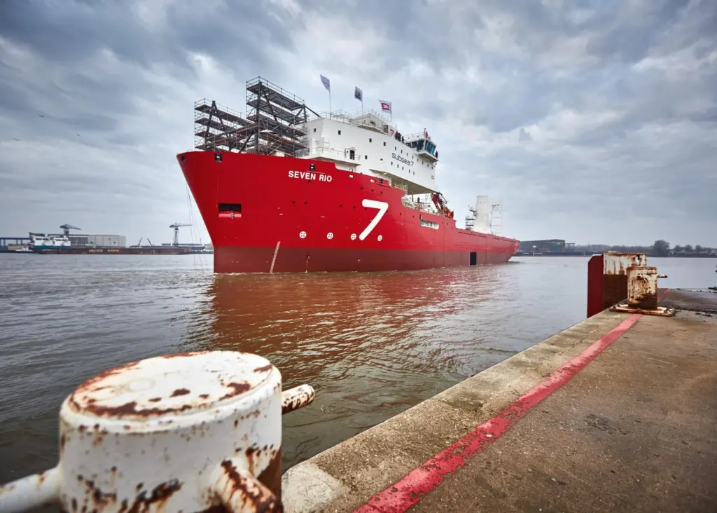 'Seven Rio' is the latest in a series of pipelaying vessels being built for Subsea 7
