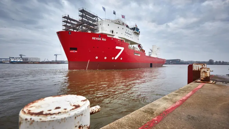 'Seven Rio' is the latest in a series of pipelaying vessels being built for Subsea 7