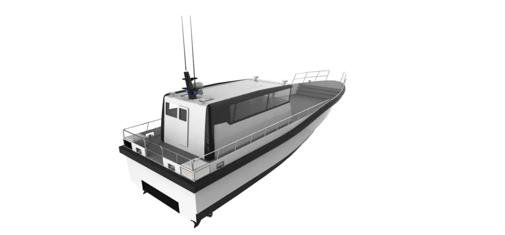 Rear three-quarter view of ASV