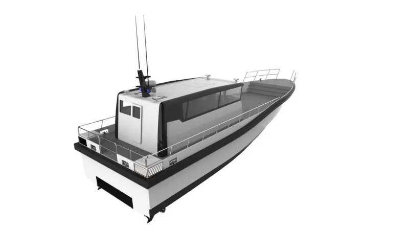 Rear three-quarter view of ASV