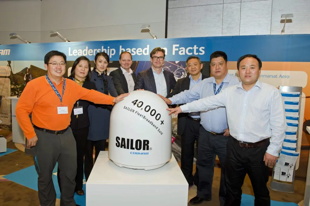 Cobham Satcom’s 40,000th Sailor FleetBroadband system has been sold to China