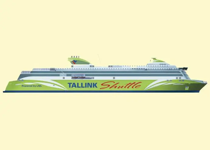 An LNG-fuelled ferry is planned for the planned upgrading of the Tallink route between Tallinn and Helsinki