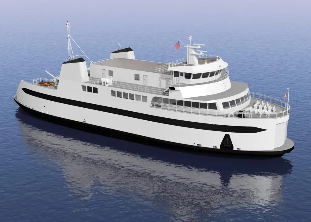 The new ferry, 'Woods Hole', is a single-ended vessel that will measure around 235ft