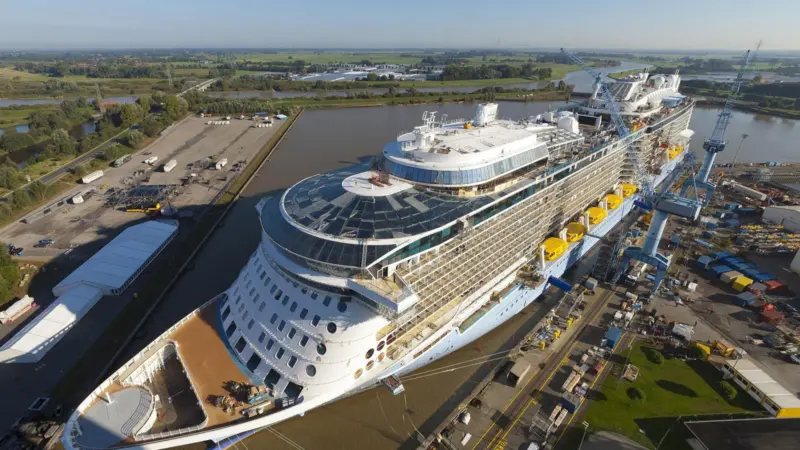 Deliveries in 2014 included Germany's biggest cruise ship - Meyer's 167,800gt Quantum of the Seas