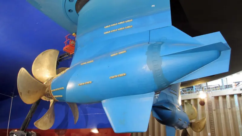 ABB's Azipod XO propulsion system generates a power output of 20.5MW