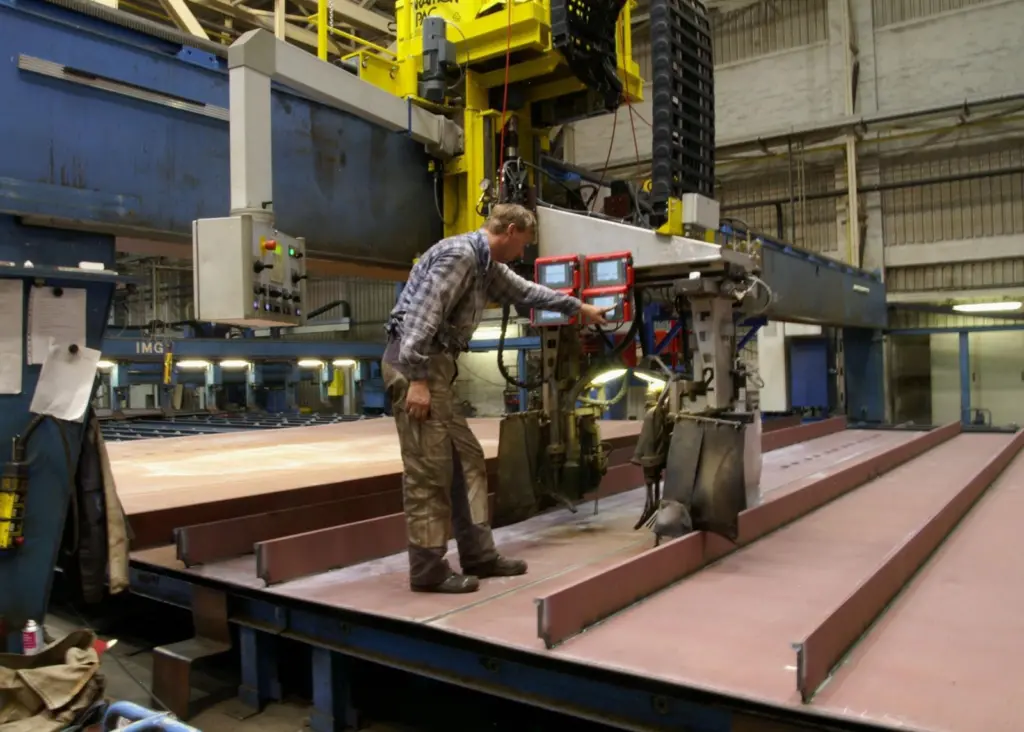 The laser-hybrid process is  best suited to when long seams and solid joins are required. Pictured: The Fronius-developed LaserHybrid TimeTwin digital system