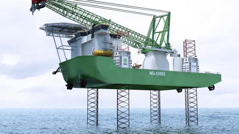 Hamburg crane builder supplies special offshore unit