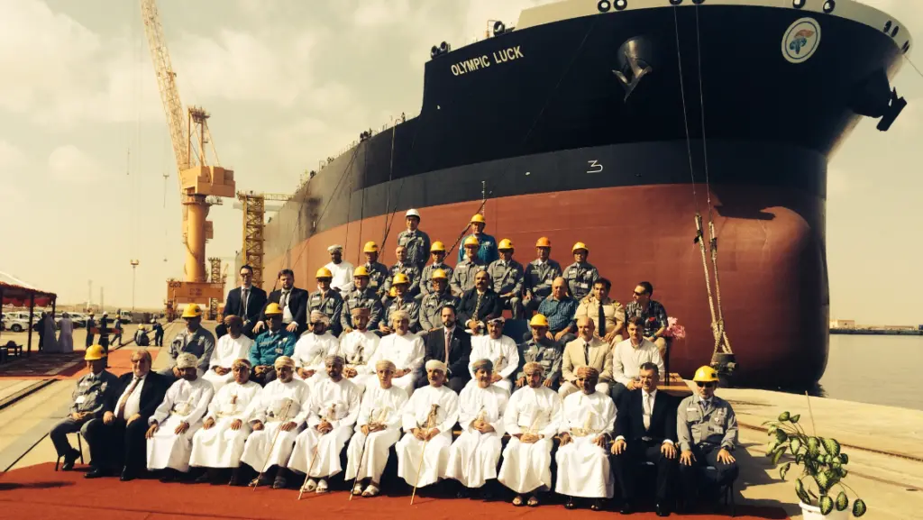 The Middle Eastern shipyard recently converted Greek-owned crude oil carrier 'Olympic Luck' to a very large crude carrier