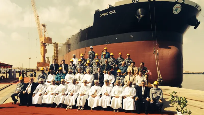 The Middle Eastern shipyard recently converted Greek-owned crude oil carrier 'Olympic Luck' to a very large crude carrier