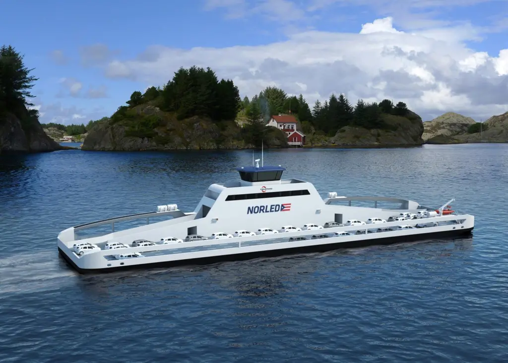 Impression of Norled’s all-electric ferry, due to start operating in early 2015