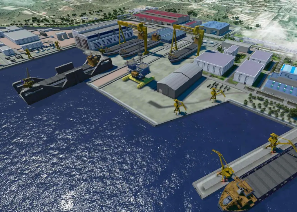 The new yard is intended to produce vessels ranging from OSVs to oil tankers and drilling platforms