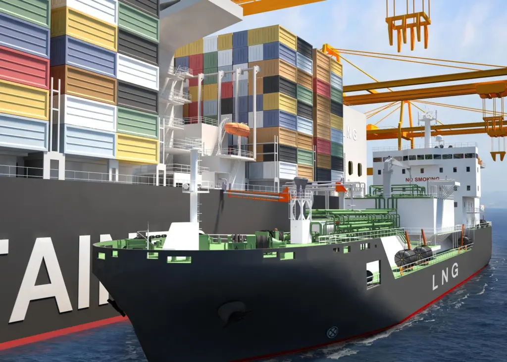 The "pioneering" vessel will be powered by three 8-cylinder Wärtsilä 20DF dual-fuel engines capable of operating on either gas or diesel fuels