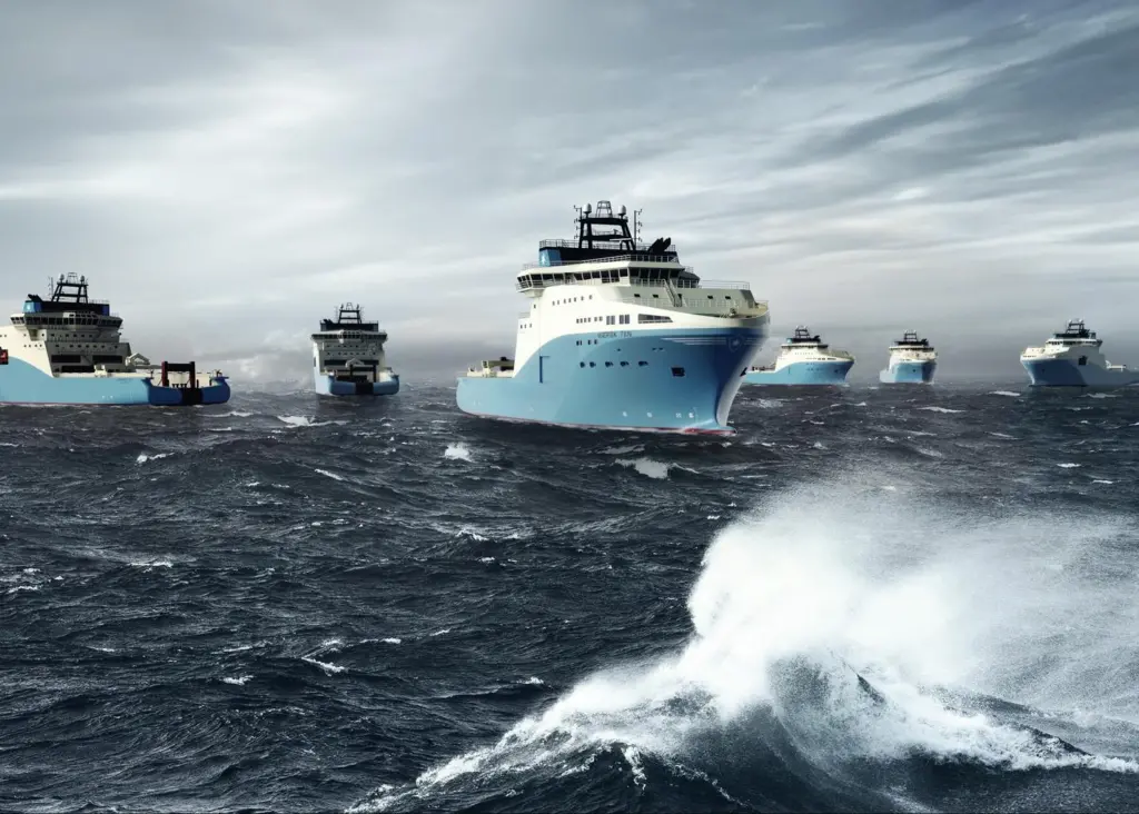 Six Kleven-built anchor handling vessels for Maersk will feature Rolls-Royce's new anchor recovery frames