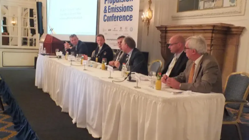 A panel of high-profile shipowners discussing sulphur compliance at The Motorship Propulsion & Emissions Conference