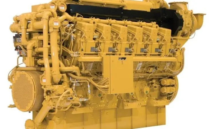 The Cat C280-16 generator features a modern electronic fuel injection system and is one of the largest diesel electric propulsion (DEP) configurations the company has ever produced
