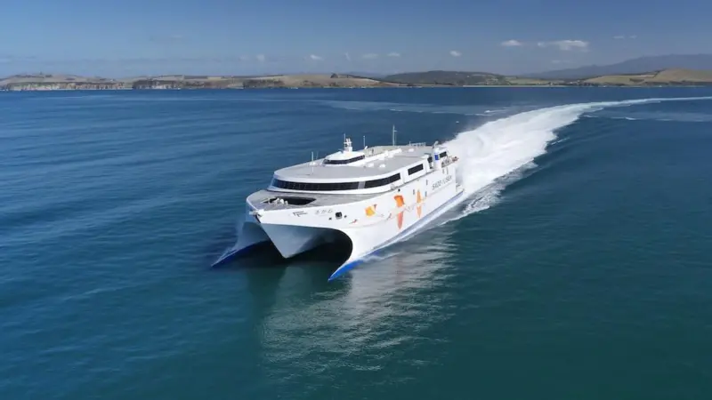 The ‘Tasmania Akane’ is Sado Kisen’s first fast ferry