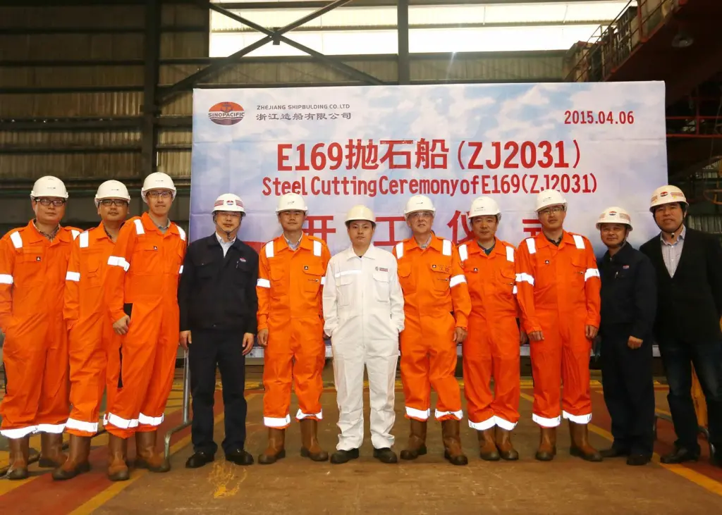 Sinopacific has begun construction of what is said to be the world's first E169 rock installation vessel