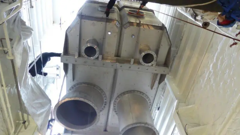 Marine Exhaust Technology's hybrid scrubber on DFDS vessel 'Ark Dania'