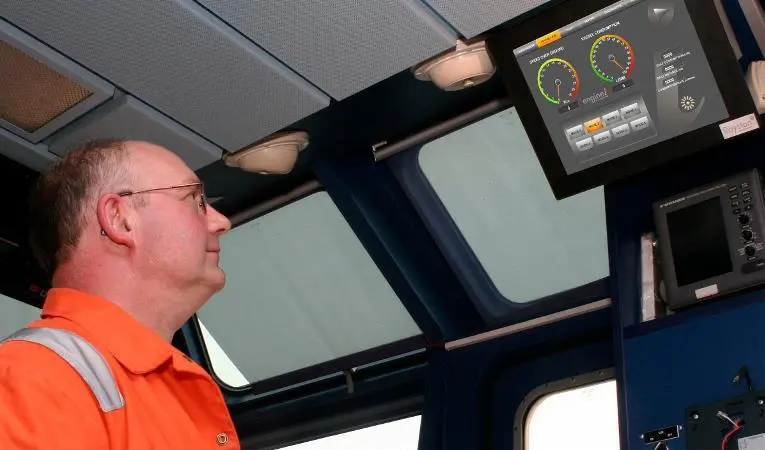 Royston's enhanced fuel management system presents key performance metrics on an onboard touchscreen monitor.