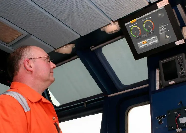 Royston's enhanced fuel management system presents key performance metrics on an onboard touchscreen monitor.