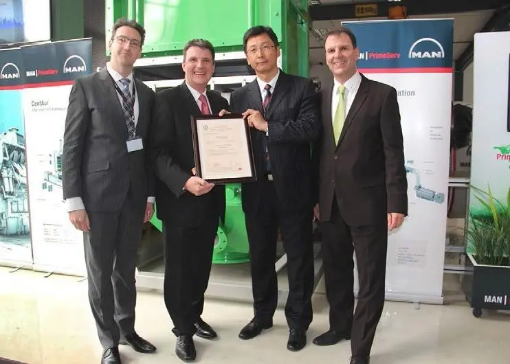 CSS's approval in principle marks a major milestone for MAN Diesel and Turbo
