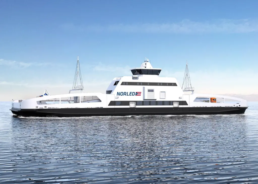 ‘Ampere’, the first purpose-built all-electric car ferry (photo: Norled)