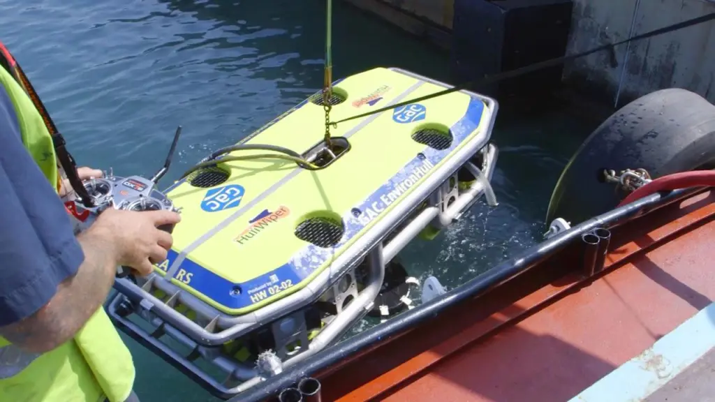 The remotely operated EnvironHull cleaning system applies a light but effective touch to expensive hull coatings
