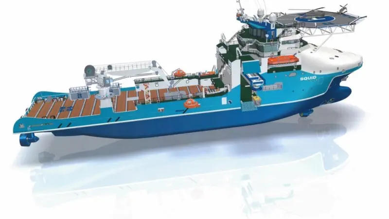 The multipurpose subsea support vessel has been specifically designed for ROV light construction duties