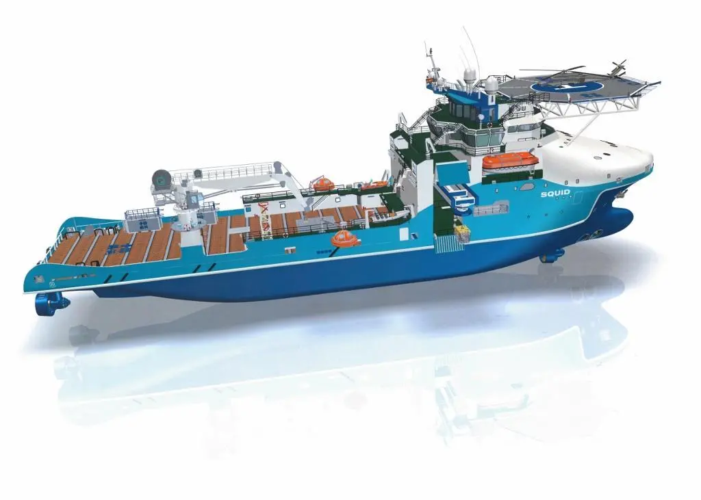 The multipurpose subsea support vessel has been specifically designed for ROV light construction duties