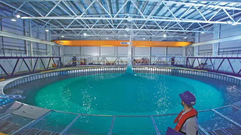 The £10.3 million facility is designed to test wave and tidal energy projects, offshore wind structures, and other marine technologies