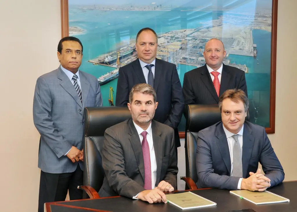 ASRY and Relayt Engineering representatives at the specialised service agreement signing