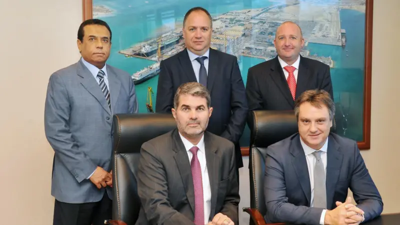 ASRY and Relayt Engineering representatives at the specialised service agreement signing