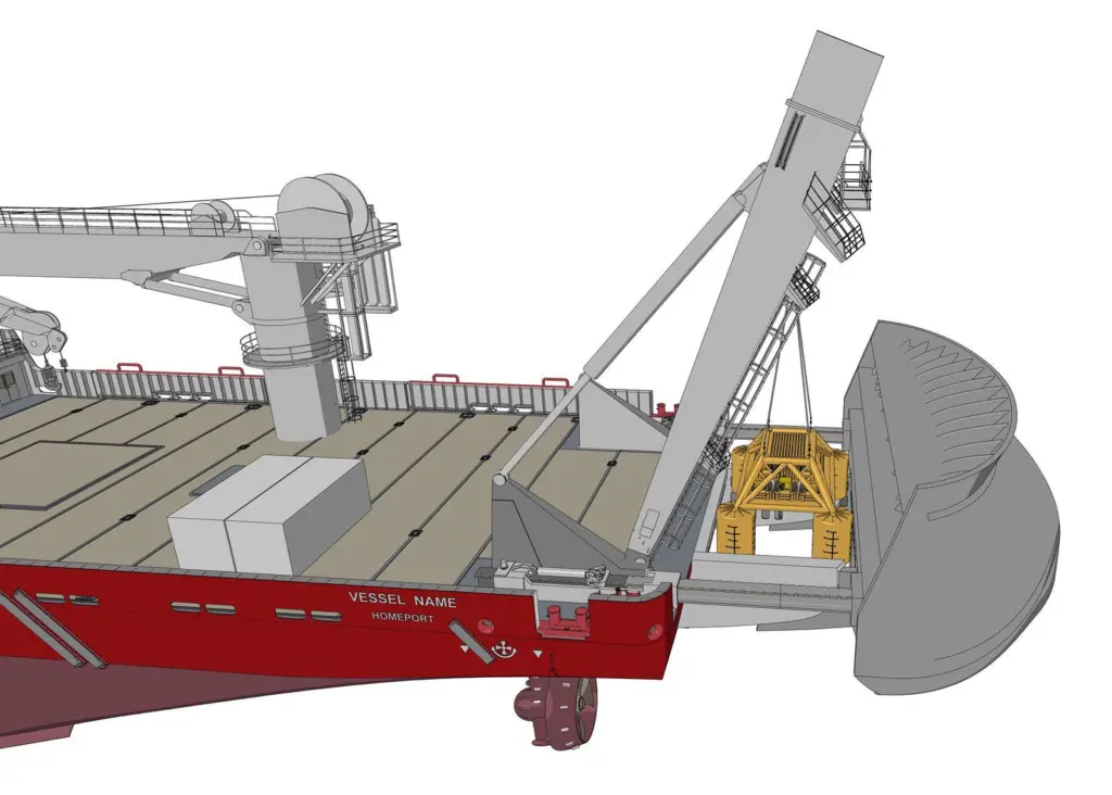 The add-on X-Stern Extender proivdes added safety in subsea operations for small vessels