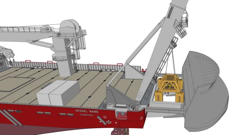 The add-on X-Stern Extender proivdes added safety in subsea operations for small vessels