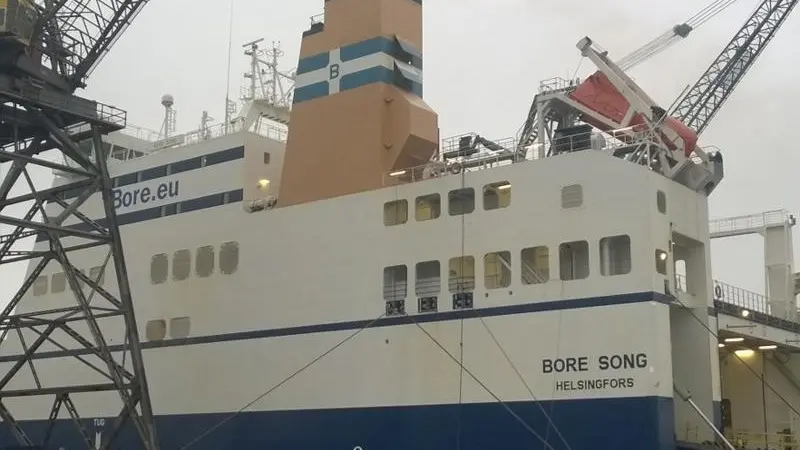 The scrubber was retrofitted to ‘M/V Bore Song’ in a dry-docking operation that took just 14 days