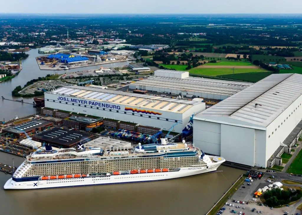 Two vesels for AIDA Cruises will be built at Meyer Werft's yard in Papenburg (pictured), with the remaining vessels to be built in Turku