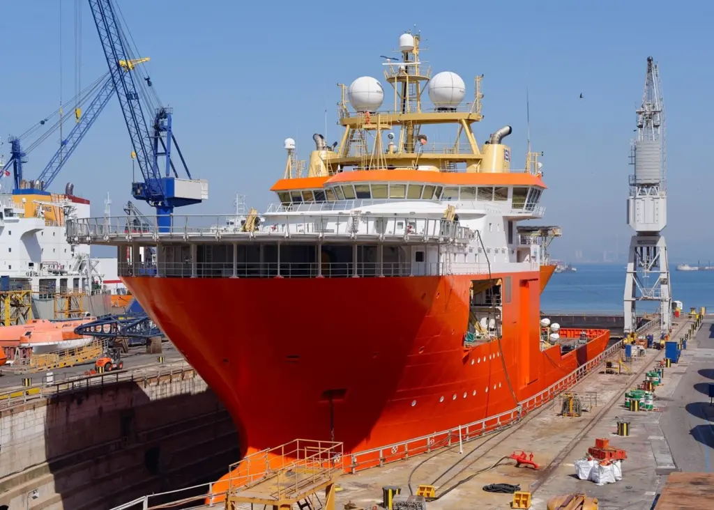'Normand Pacific' returned to Gibdock's drydock for three weeks