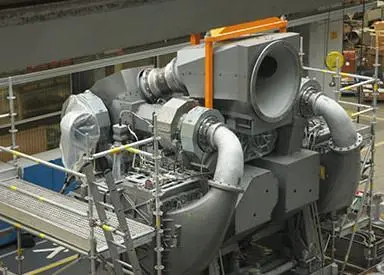 The MAN TCX17 prototype mounted as part of the two-stage turbocharging system currently under trials in Augsburg