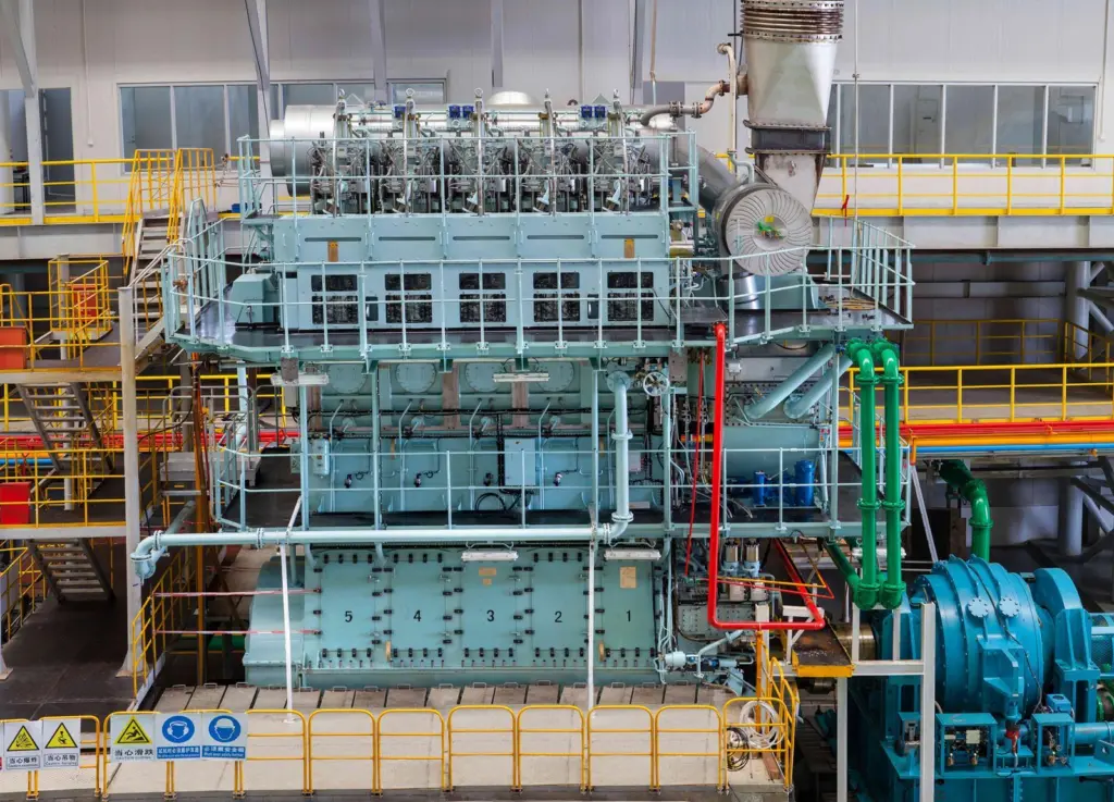 The dual-fuel two-stroke engine tested in China represents the first application of  Wärtsilä’s low-pressure range