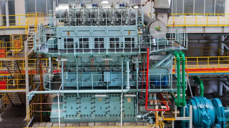 The dual-fuel two-stroke engine tested in China represents the first application of  Wärtsilä’s low-pressure range