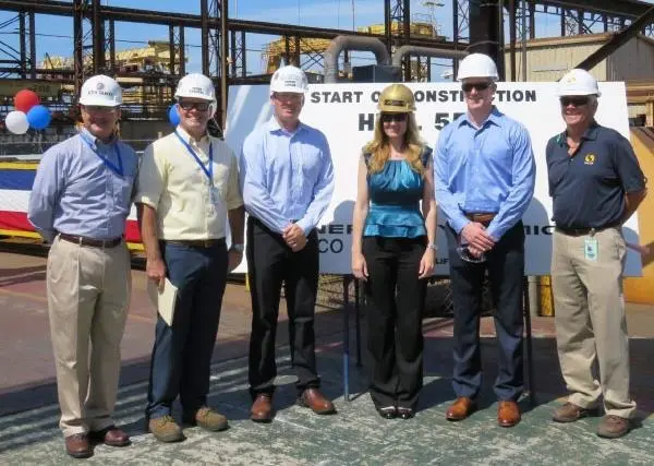 Building is underway at the San Diego shipyard. Photo: General Dynamics NASSCO