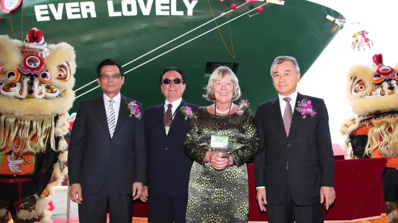 The newly named 'Ever Lovely' features a modified bow design which will now be deployed across 15 other L-type vessels