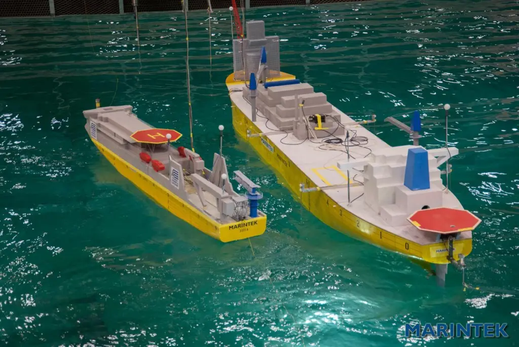 Model basin tests on 'Aquarius II'