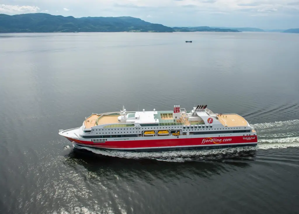 The 'Stavangerfjord' is one of two Fjord Lines ferries currently running on imported LNG