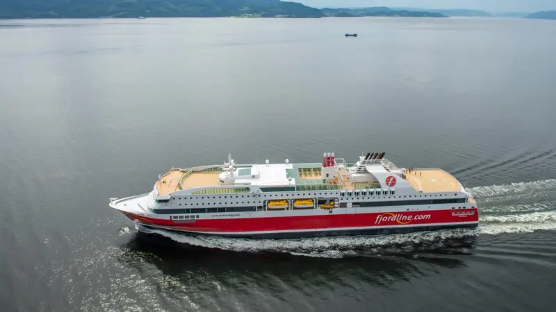 The 'Stavangerfjord' is one of two Fjord Lines ferries currently running on imported LNG