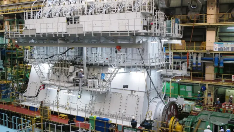 The X92 at factory acceptance testing in Ulsan earlier this year