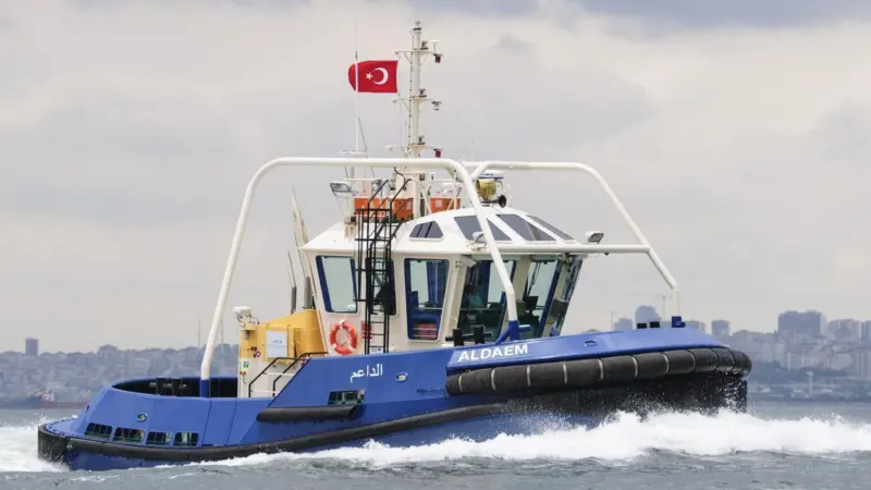 ‘Aldaem’ is a RAscal 1500 line-handling tug