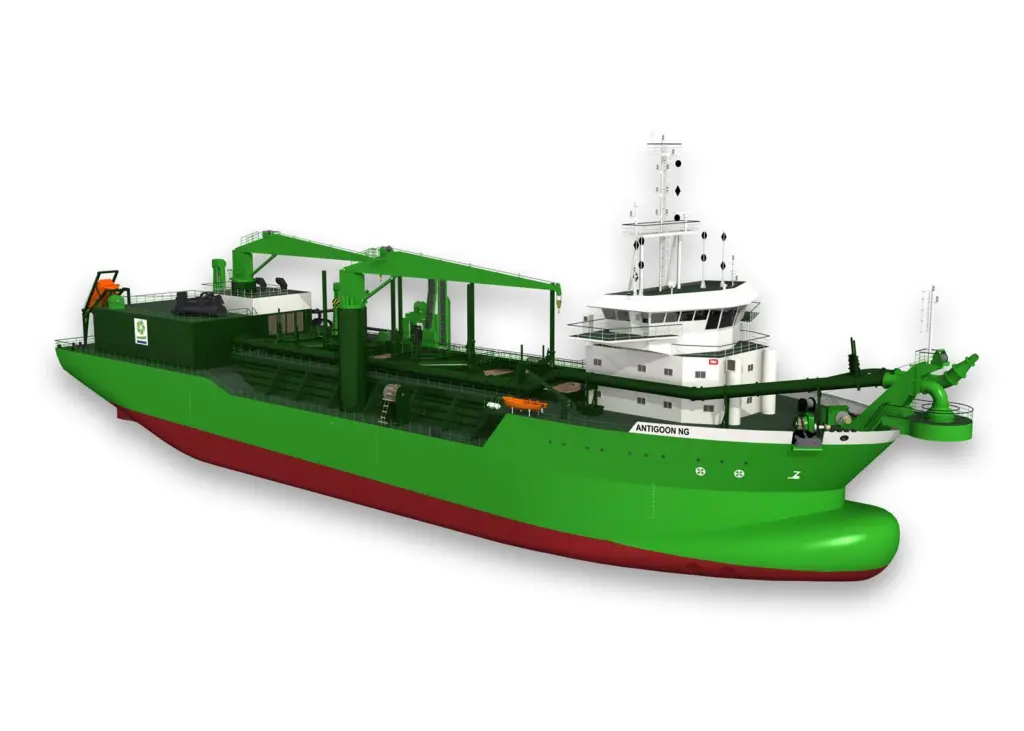 The ‘Scheldt River’ will be the world's first dual-fuelled dredger