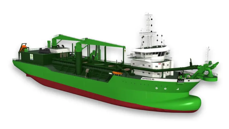 The ‘Scheldt River’ will be the world's first dual-fuelled dredger